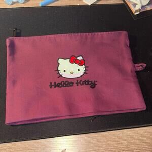 Brand New Hello Kitty Travel Pouches Makeup bag burgundy